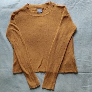 Mustard Colour Round Neck Sweater